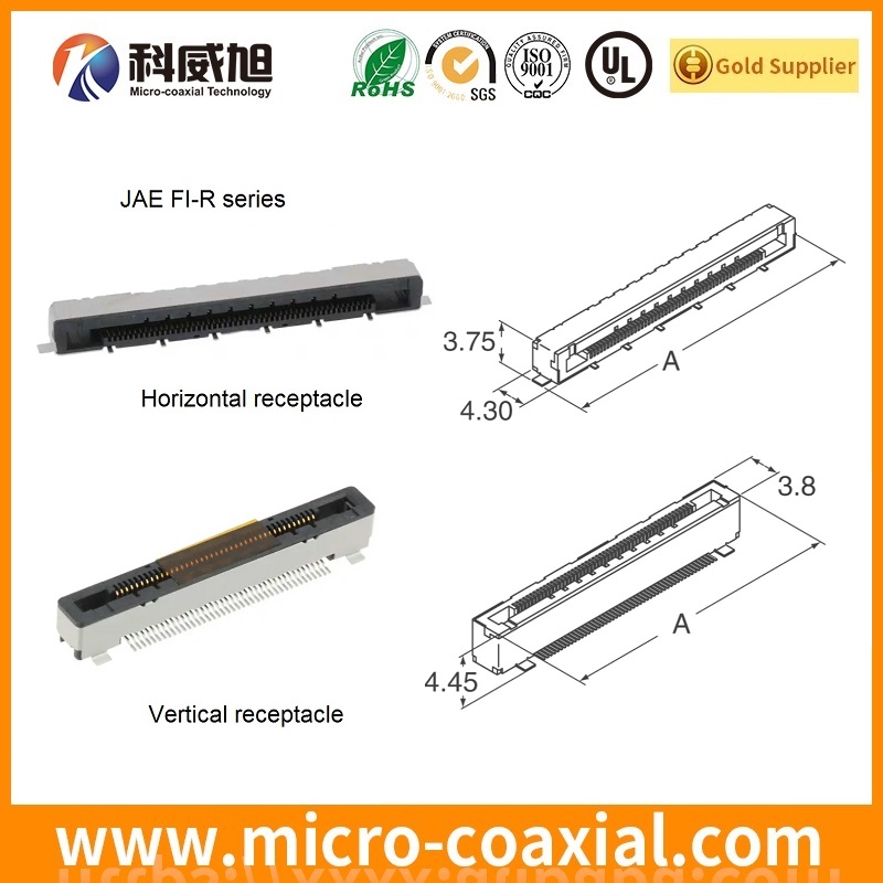 Custom FISE20C00119185-RK micro coax LVDS cable I-PEX 20496-026-40 LVDS eDP cable supplier
