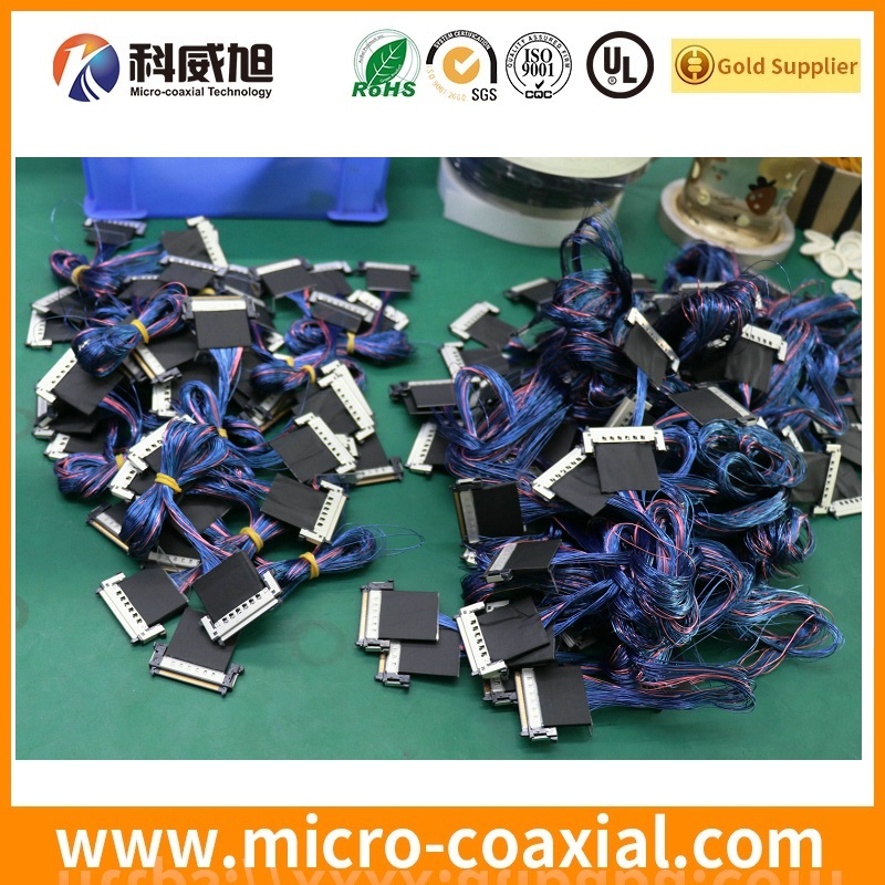 Custom I-PEX 20227-030U-21F Fine Micro Coax LVDS cable I-PEX 20386 LVDS eDP cable Manufacturing plant