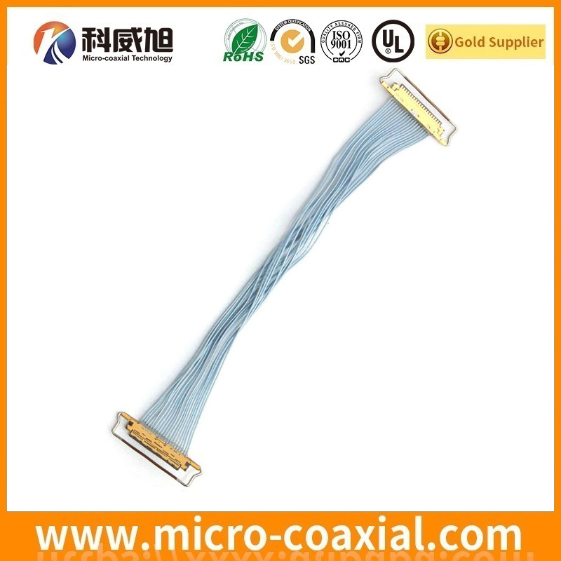 Custom I-PEX 2030 micro coaxial LVDS cable I-PEX 20346-040T-32R LVDS eDP cable manufacturing plant