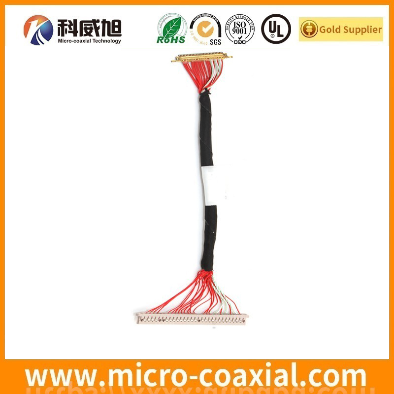 Custom I-PEX 2047-0351 MCX LVDS cable I-PEX 20680-050T-01 LVDS eDP cable Manufactory