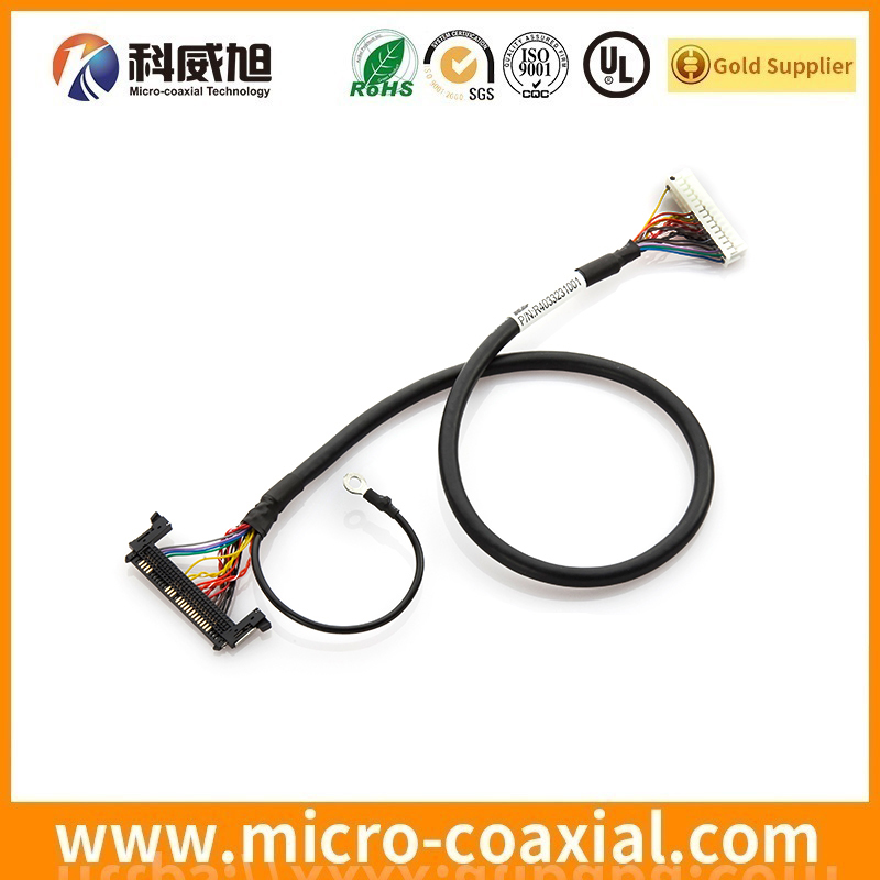 Custom I-PEX 20533-050E Micro Coaxial LVDS cable I-PEX 20374-R20E-31 LVDS eDP cable Vendor