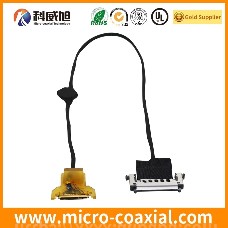Custom I-PEX 2453-0311 fine micro coax LVDS cable I-PEX 20681-040T-01 LVDS eDP cable manufacturing plant