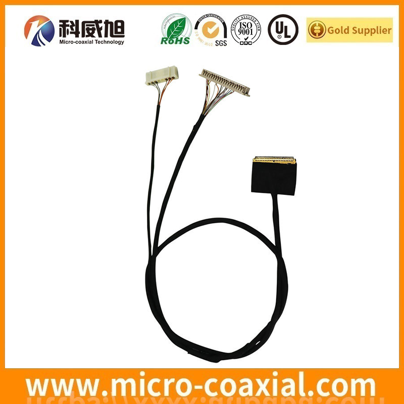Custom I-PEX 2576 fine micro coaxial LVDS cable I-PEX 2766-0101 LVDS eDP cable Provider