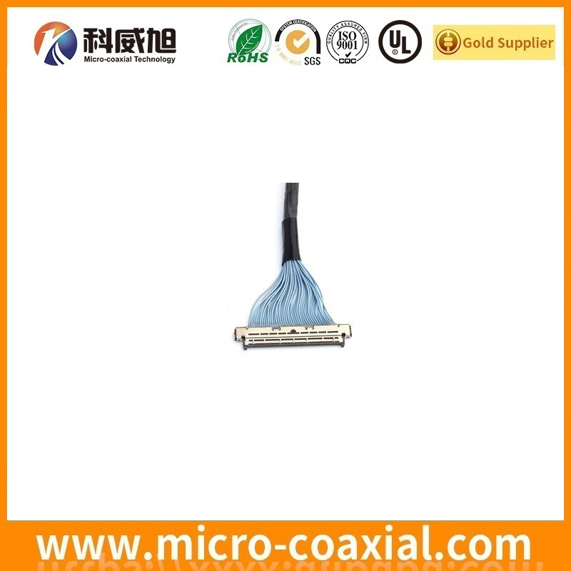 Custom I-PEX 3398-0401-1 Micro-Coax LVDS cable I-PEX CABLINE-UM LVDS eDP cable Supplier