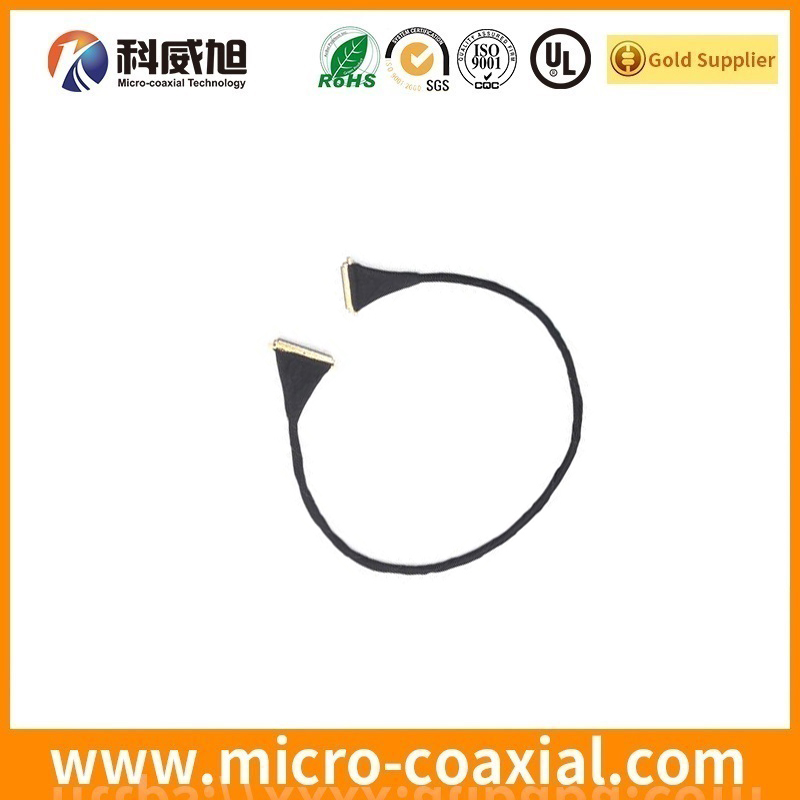 Custom I-PEX 3493 micro-coxial LVDS cable I-PEX 20321-028T-11 LVDS eDP cable Factory