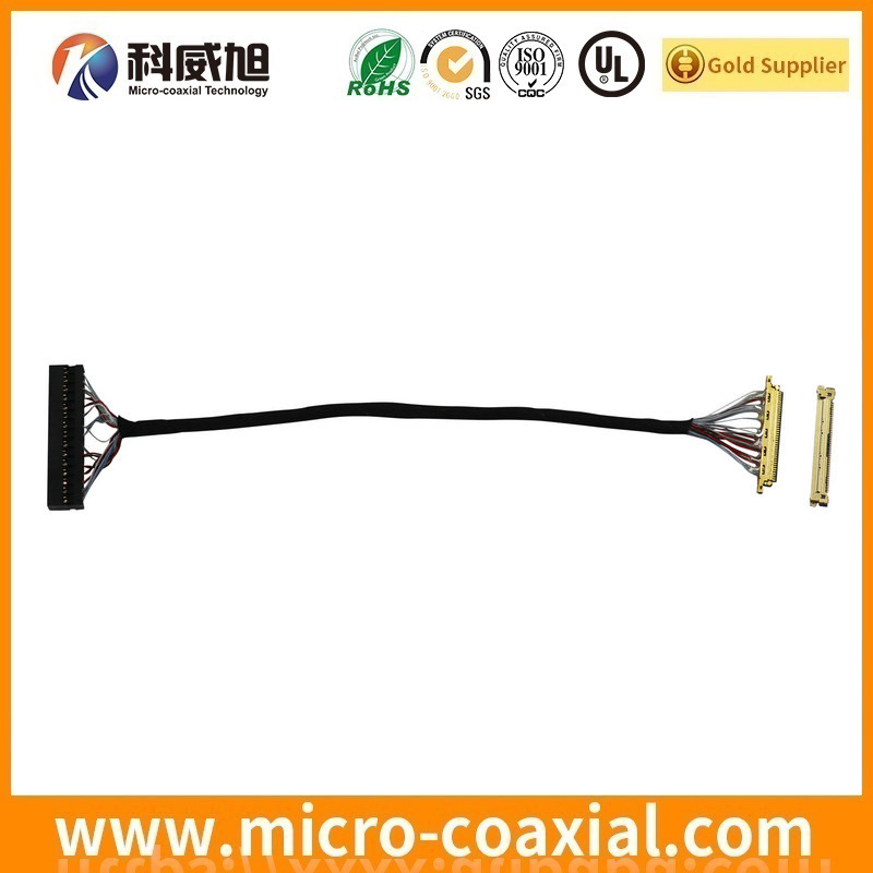 Custom LVX-A30LMSG fine pitch connector LVDS cable I-PEX 20682-020E-02 LVDS eDP cable manufactory