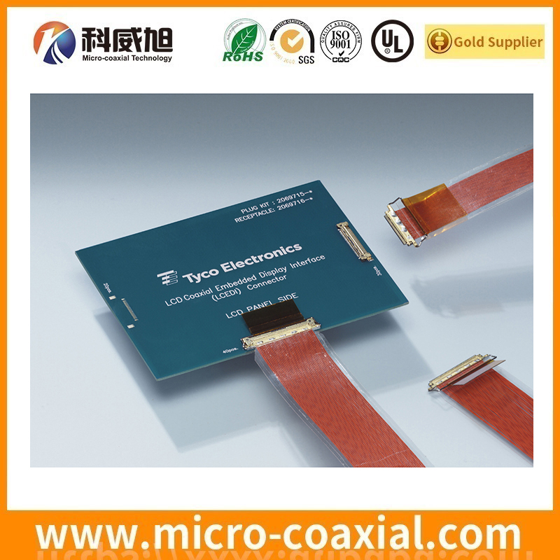 Professional FX15S-41P-GND micro flex coaxial LVDS cable I-PEX 2799-0341 LVDS eDP cable factory