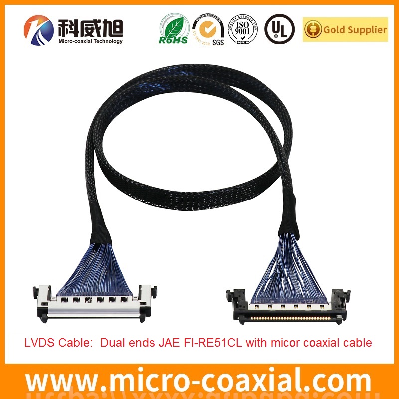 Professional FX16-31P-HC thin coaxial LVDS cable I-PEX 2453-0311 LVDS eDP cable Supplier