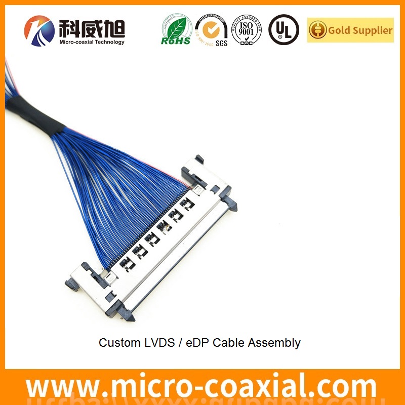 Professional I-PEX 20380 fine pitch connector LVDS cable I-PEX 20346-015T-31 LVDS eDP cable provider