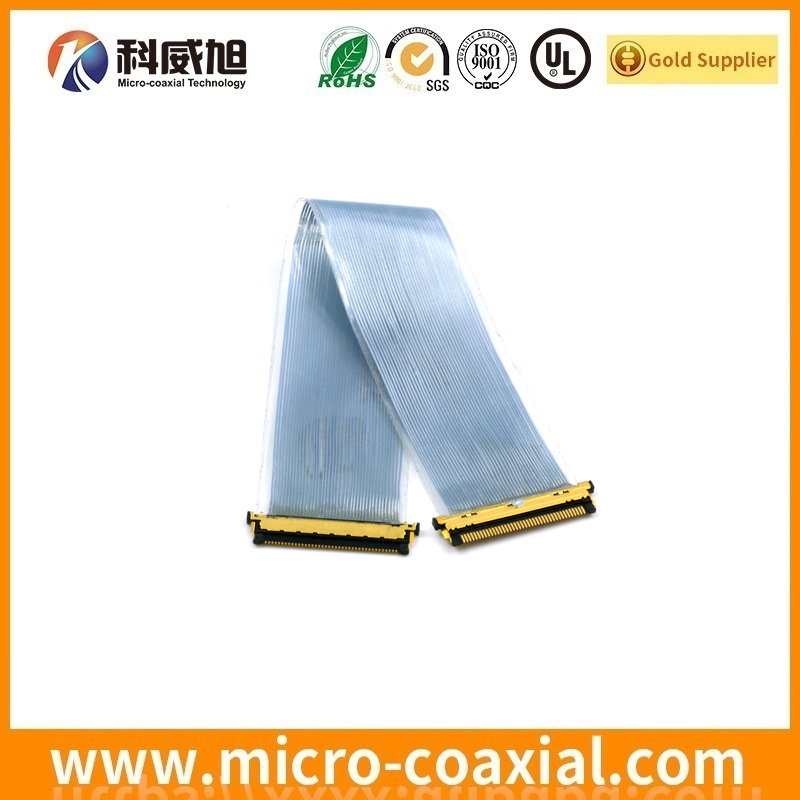 Professional I-PEX 20438-040T-11 Micro Coaxial LVDS cable I-PEX 20345-025T-32R LVDS eDP cable manufacturing plant