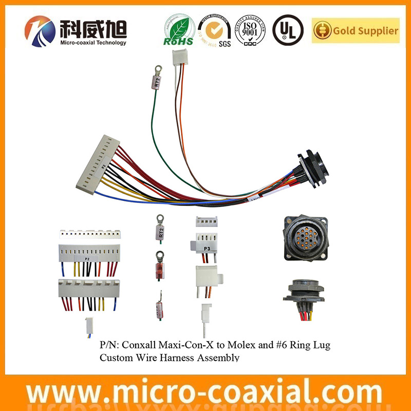 Professional I-PEX 20454-330T board-to-fine coaxial LVDS cable I-PEX 20152-050U-20F LVDS eDP cable Manufacturing plant