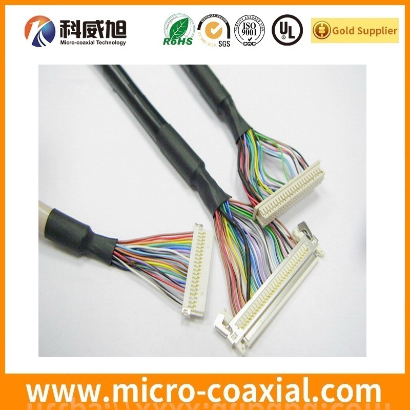 Professional I-PEX 20454 Micro-Coax LVDS cable I-PEX 20834-040T-01-1 LVDS eDP cable manufactory