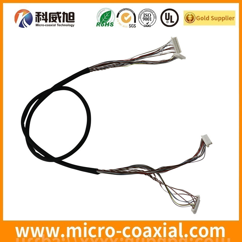 Professional I-PEX 20531-034T-02 micro coaxial connector LVDS cable I-PEX 20437 LVDS eDP cable factory