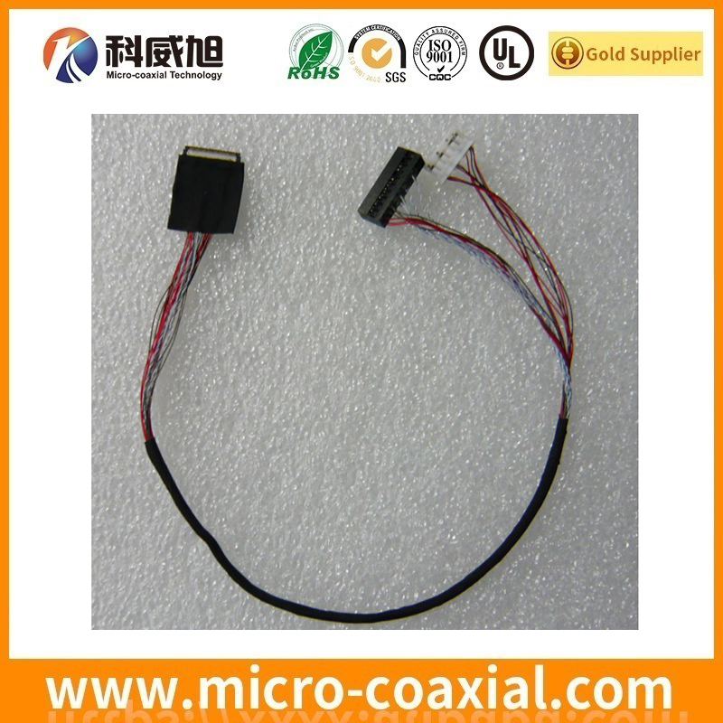 custom DF36A-15S-0.4V(55) thin coaxial LVDS cable I-PEX 3300-0301 LVDS eDP cable supplier