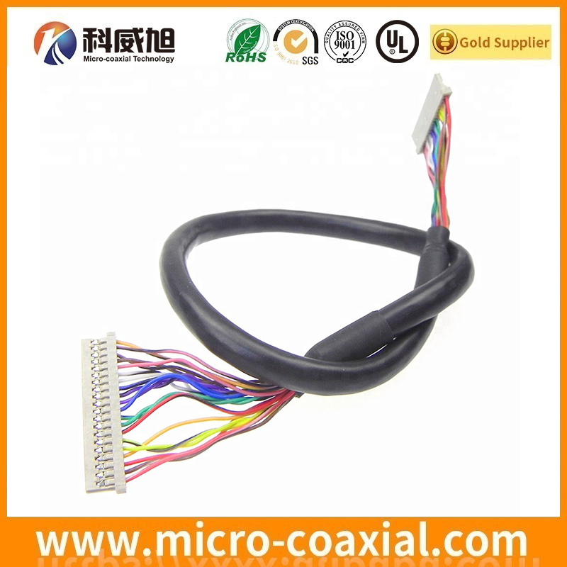 custom FI-S3P-HFE-E1500 fine micro coaxial LVDS cable I-PEX 20297-050T-00F LVDS eDP cable provider