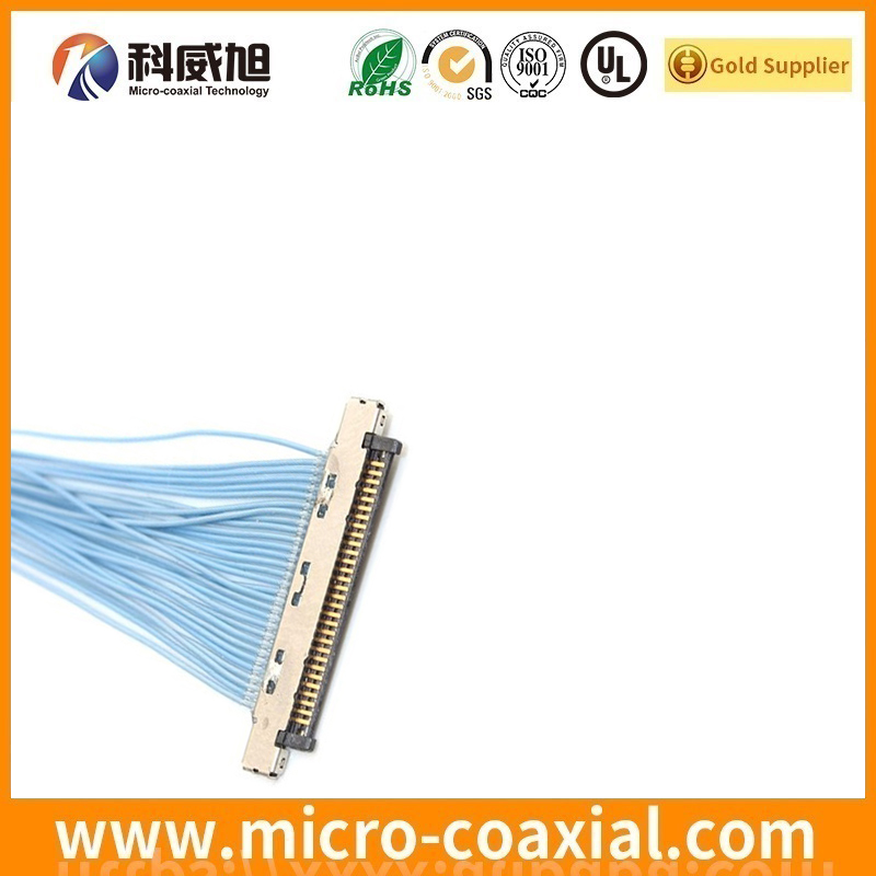 custom I-PEX 1720-020B fine micro coax LVDS cable I-PEX 20789-060T-01 LVDS eDP cable manufactory