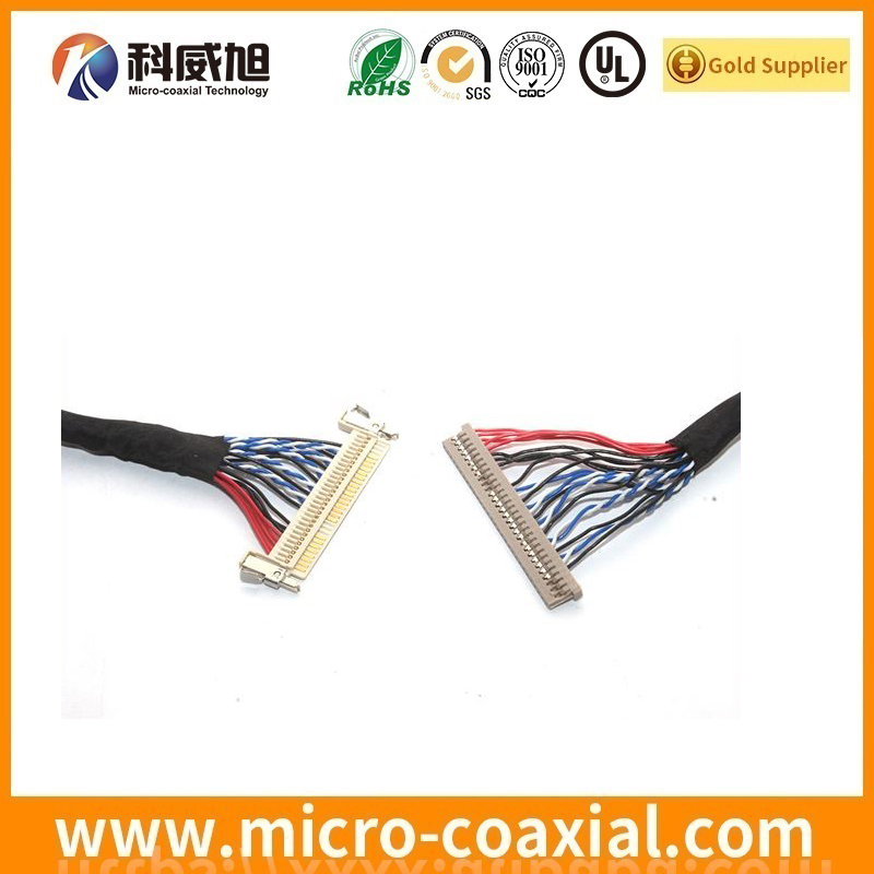 custom I-PEX 20473-040T-10 micro-coxial LVDS cable I-PEX 20347-315E-12R LVDS eDP cable manufactory