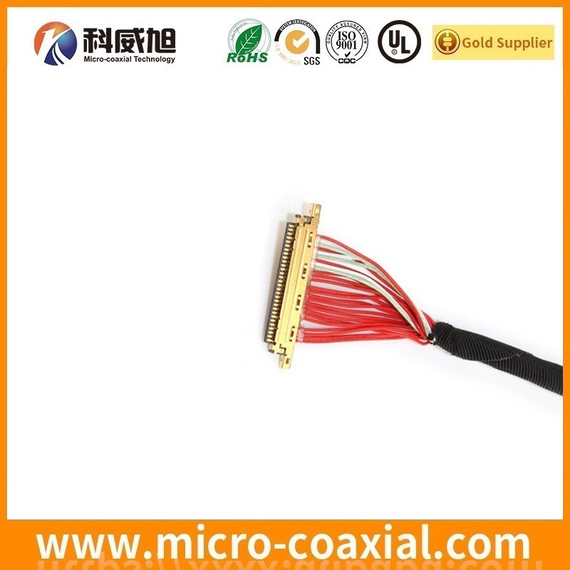 custom I-PEX 20682-030E-02 fine pitch connector LVDS cable I-PEX 20346-010T-32R LVDS eDP cable supplier