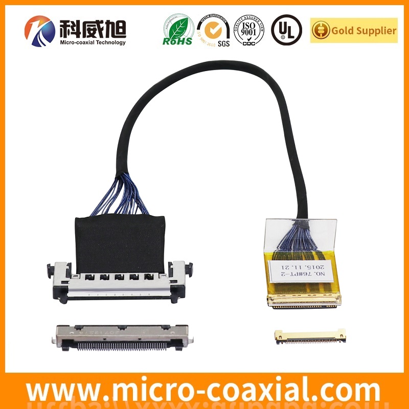 custom I-PEX 20788 SGC LVDS cable I-PEX 20681-040T-01 LVDS eDP cable Supplier