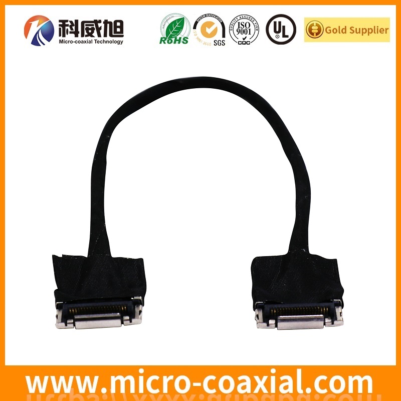 custom I-PEX 20835 fine micro coaxial LVDS cable I-PEX 20347-340E-12R LVDS eDP cable Factory