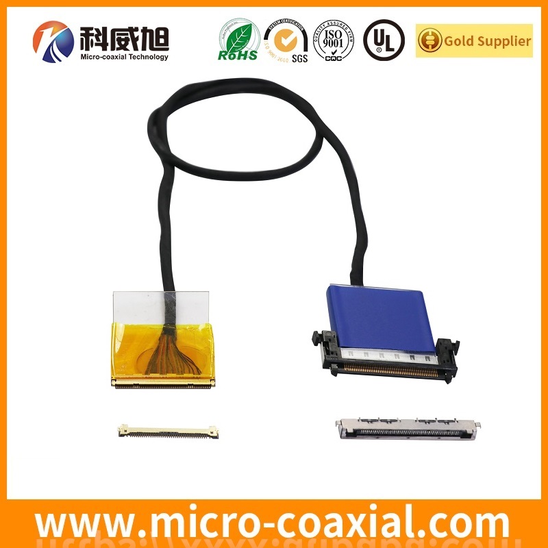 custom I-PEX 2764-0121-003 micro coaxial connector LVDS cable I-PEX 20423-H41E LVDS eDP cable Vendor