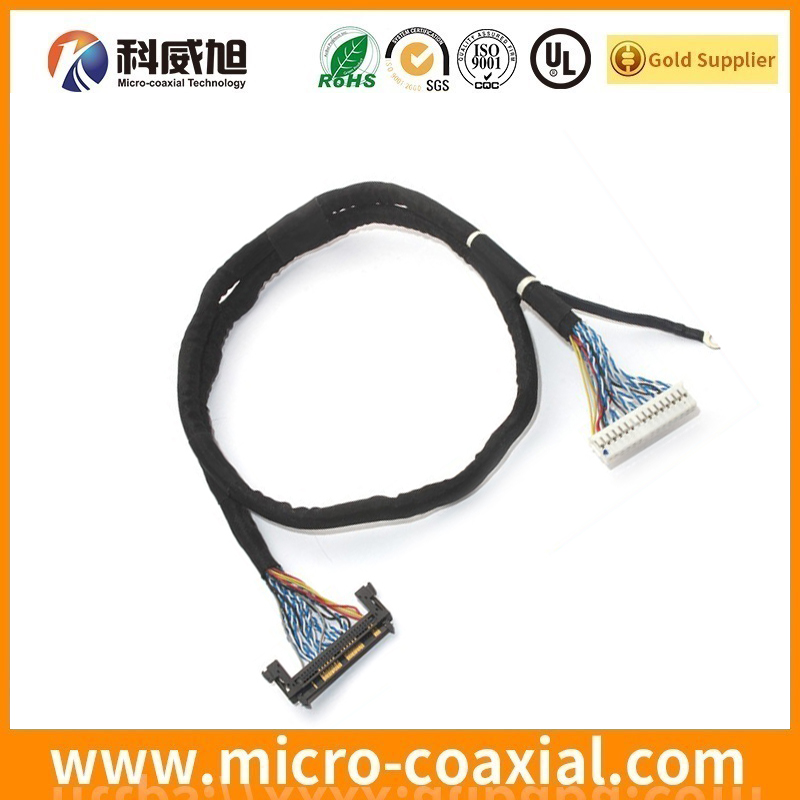 customized FI-S3P-HFE-E1500 micro coaxial connector LVDS cable I-PEX 20679-050T-01 LVDS eDP cable manufacturing plant