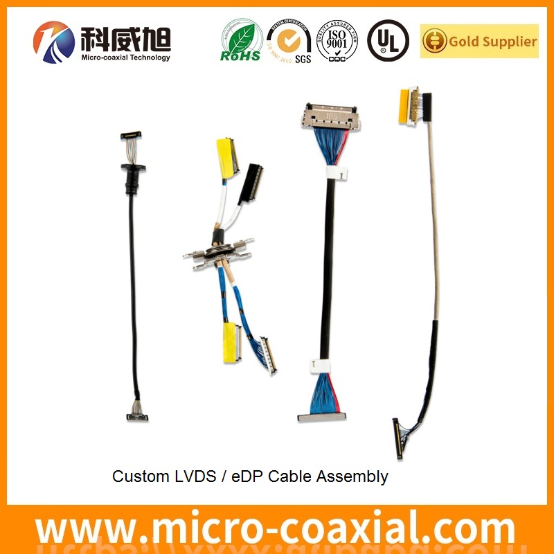 customized I-PEX 20346-025T-02 thin coaxial LVDS cable I-PEX CABLINE-UM LVDS eDP cable Manufactory