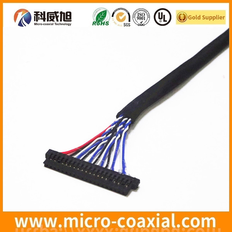 customized JF08R0R051015UA fine pitch harness LVDS cable I-PEX 20531-050T-02 LVDS eDP cable Manufacturer