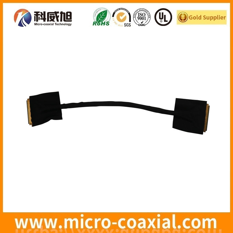 customized MDF76GW-30S-1H(55) MCX LVDS cable I-PEX 20633-350T-01S LVDS eDP cable manufacturing plant