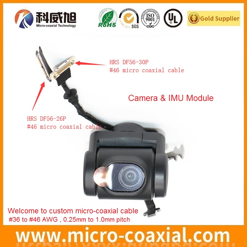 Camera DF36A-50S-0.4V cable 48 AWG DF56J-40S board-to-fine coaxial cable DF36-30P-0.4SD cable assembly DF56-50S cable factory Hirose DF36J-25S cable