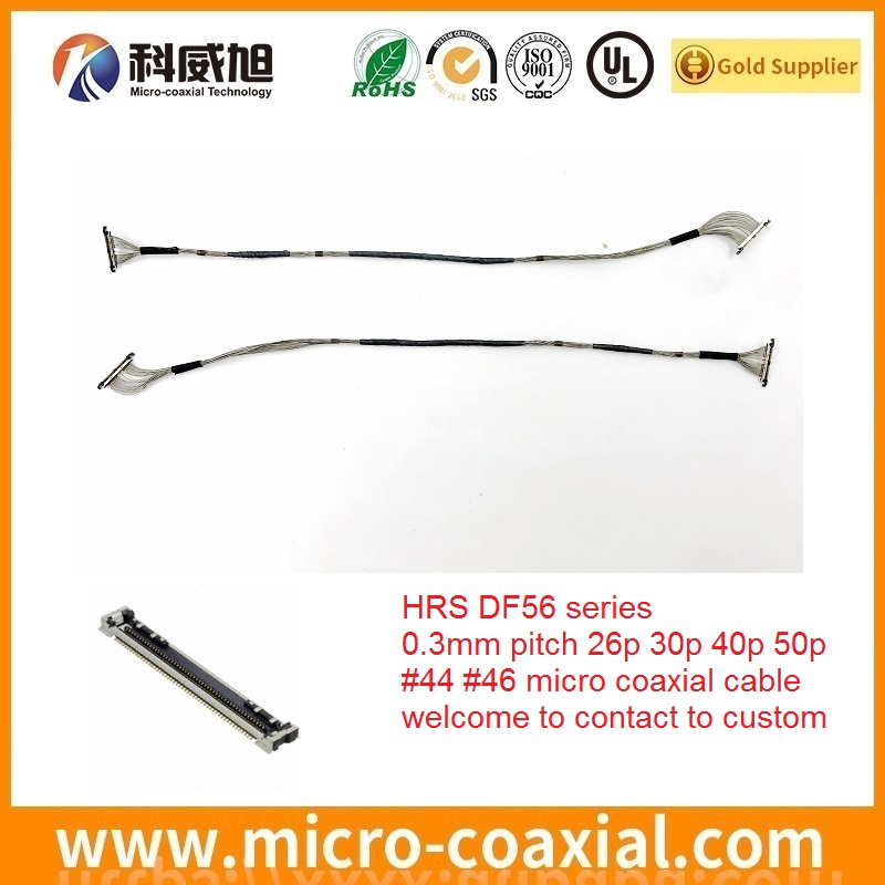 Sensor DF36A-40S cable 46 AWG DF38A-40S-0.3V thin and flexible micro coaxial cable DF36-25P cable assemblies DF36-25P cable provider Hirose DF56J-40S cable