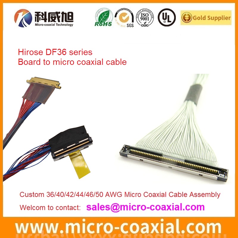 UAV DF38A-40S-0.3V(51) cable AWG 40 DF36-20S micro-miniature coaxial cable DF36A-30S-0.4V cable Assembly DF36A-50S cable Factory Hirose DF36-20P cable