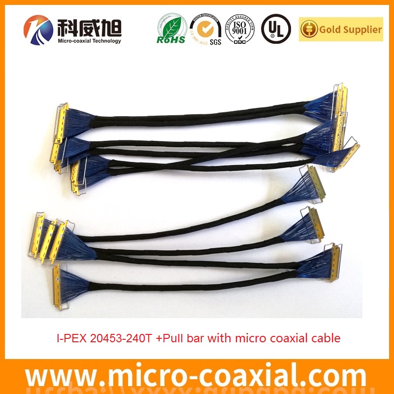 Custom-I-PEX-20453-240T-Pull-bar-micro-coaxial-cable-assembly