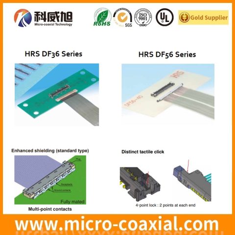 HRS thin wire coaxial Board-to-Fine Coaxial Cable Connectors