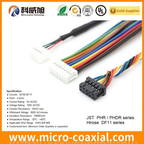 JST Hirose crimping wire harness assembly